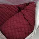KEKUOU Stretch Single Sofa Slipcover 1 Piece Couch Sofa Cover (31"-55") Furniture Protector 1 Seater Sofa with Elastic Bottom for Kids,Pet.Jacquard Small Checked Pattern Fabric(Small,Wine)