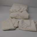 PHF Super Soft Velvet Duvet Cover Queen Size, 3pcs Luxurious Warm Velour Fluffy Bedding Set with 8 Ties, Cozy Breathable Flannel Comforter Cover with Pillow Shams, Zipper Closure, 104"x90", Cream (King)