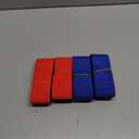 Three Legged Race Bands, 2 Sets, Team Building, 3 Legged Race Bands, Outdoor Party Group Game for Kid Adult, Cooperative Team Race for Birthday Party, Relay Race, Field Day, Backyard Activity Game (For 8 peopleRed&Blue, Red Blue)