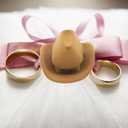 Veemoon 3pc Ring Storage Box Cowboy Hat Shape Jewelry Organizer Earrings Case Hat Flannel Storage Unique Design