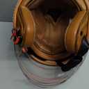 Quickool Open Face Motorcycle Helmets, DOT Approved 3/4 Moped Helmet Dual Visor Quick Release Buckle, Motorcycle Helmets for Adults, Vintage Helmets for Moped Scooter (Medium, White)