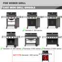 7599 Genesis II Griddle Replacement for Weber Genesis II E-310 E-335 S-335 E-610 GS4 Grill Parts Weber Genesis 2 300 600 Series LX E-340 S-340 E-640 Griddle Insert Flat Top Cooking Plates