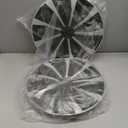 Hubcap Wheel Covers Replacement Size R15 Hub Caps Universal-Fit Steel Wheel Rims Cover ABS Tire Cap for Most Cars Trucks Sedans SUV - Set of (15-inch，Silver-Black）