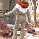 Fisoew Womens One Piece Ski Suit Warm Waterproof Snowsuits Winter Snow Jumpsuits Outdoor Sports Outerwear (Camel, M)