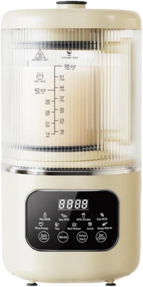 58oz Nut Milk Maker, Automatic Soy Milk Maker for Homemade Oat, Juicer, Tea, Milkshakes, Rice Paste