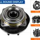 PAROD 515130 4x4 4WD Front Wheel Bearing Hub Assembly Compatible with 2011-2016 F-250 F-350 Super Duty,8Lug w/ABS
