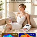 Cordless Hand Massager with Compression,Soothing Heating,Adjustable Modes for Daily Relaxation,Rechargeable Portable Massager for Fingers Palm Wrist at Home Office Travel (White)