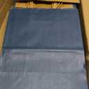 Joybe 50 Pack 8x4.75x10 Inch Medium Navy Blue Kraft Paper Bags with Handles Bulk, Craft Paper Gift Bags for Party Favors Grocery Retail Shopping Business Goody Merchandise Take Out Blank Sacks (50pcs)