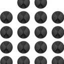 18 Pack Mini Cable Clips, Znben Cord Organizer Holder Adhesive Cord Management Charger Wire Holder Clips for Desk, Home, Office, Car, Cubicle, Nightstand Black