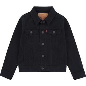 Levi's Boys' Denim Trucker Jacket (Large, Black)