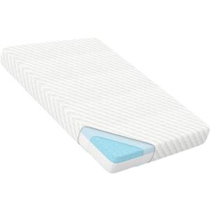 Mecc ecoh Pack and Play Mattresses, Cozy Breathable Cover Pack N Play Mattress, Reversible Cool Gel Memory Foam, Water Resistant Lining, Fit for Graco, Baby Trend, Pamo, Dream On Me Etc. 38"x26" (White)