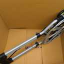 SAFCO STOW & GO CART, 110LB CAPACITY, 15-1/4W X 16D X 39H, ALUMINUM SAF4049