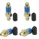 4 PCS Speed Bleeder,Bleeder Valve,Quick Bleeders with Dust Caps M10x1.5-35.5mm, H9406-4, 13908, 12702, 105407, 639580