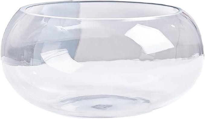 Aquarium Ecological Fish Tank Round Goudfish Glass Large Turtle Small Aquascape Hydroponic Vase (size : 003) (one Color 5)