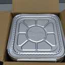 GUSTO [25 Sets 8-Inch Square Foil Pans with Lids - Disposable Food Containers, Aluminum Foil Pans For Baking, Cooking, Storing and Preparing Food (Formerly Comfy Package)