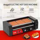 Hot Dog Roller 5 Rollers 12 Hot Dogs Capacity,