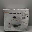 Collapsible Foot Spa Bath with Heat,Foot Massager with Two Side Supports,Leakage Protector,Temperature Control,Bubbles,Red Light,Timer,Feet Spa Tub,Feet Soaker,Gifts (Black)