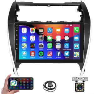 Car Radio Stereo for Toyota Camry 2012 2013 2014, 1G+32G Rimoody Android 13 10.1 inch Touch Screen GPS Navigation WiFi Bluetooth FM Radio Mirror Link Head Unit + Backup Camera