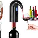 Electric Wine Aerator, Wine Decanter Pump Dispenser Gifts Set,Automatic Wine Aerator Pourer Spout. Wine Dispenser Pump Wine Accessories, Wine Gifts for Women Wine Lovers Black