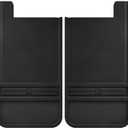 Husky Liners Universal Muddog Mud Flaps | Rubber Rear Mud Flaps - 12" w/o Weight - Black | 55100, 12" X 22" (See Below for Vehicle fitments)