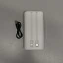 Portable Charger 40,800mAh Power Bank 25W Portable Battery Pack with 2 Built in Cables [2024 Upgraded], PD QC4.0 Fast Charging Portable Phone Charger Compatible with iPhone 16/15,Android Samsung-White