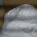 Peace nest All Season Down Comforter (White, Full/Queen) All Season Down Comforter with Ultra Soft Noiseless Fabric, Medium Warmth Hotel Bedding, 8 Corner Tabs,  Size 102in.x 90in.