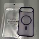 SUPFINE Magnetic for iPhone Air Case (Compatible with MagSafe)(Military Grade Drop Protection) Slim Translucent Matte Shockproof with Anti-Fingerprint Phone Cover for 17 Air,Dark Purple