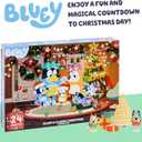 Bluey Advent Calendar Pack Toys for Girls and Boys, 24 Days of Surprises, Kids 2025 Advent Calendar w/Accessories, Stickers & Mini Christmas Tree