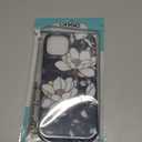 Magnetic Case for iPhone 13 iPhone 14,Compatible with Magsafe,PC Hard Shell & Silicone Inner Bumper,Shockproof Full-Body Cover Case - Stained Glass Unique Magnolia