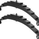 Youxmoto Trailer Leaf Springs 3500lbs for 7000lbs Axle- 6 Leaves Double Eye, 25-1/4" L, 1-3/4" Width, Fits SW6; Heavy Duty Steel Plate Springs, 2pcs