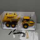 DOUBLE E Volvo RC Dump Truck Toy for Kids, Articulated Hauler, Remote Control Construction Toys Vehicles with Lights, Birthday Gifts Ideas for Boys Age 6 7 8 9 10 Year Old and up, Large
