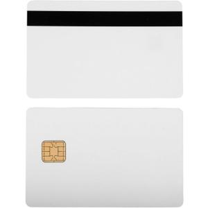 Bodno J2A040 Chip Java Jcop Cards W/Hico 2 Track Mag Stripe Jcop21-36K - 1 Pack White with Black Mag