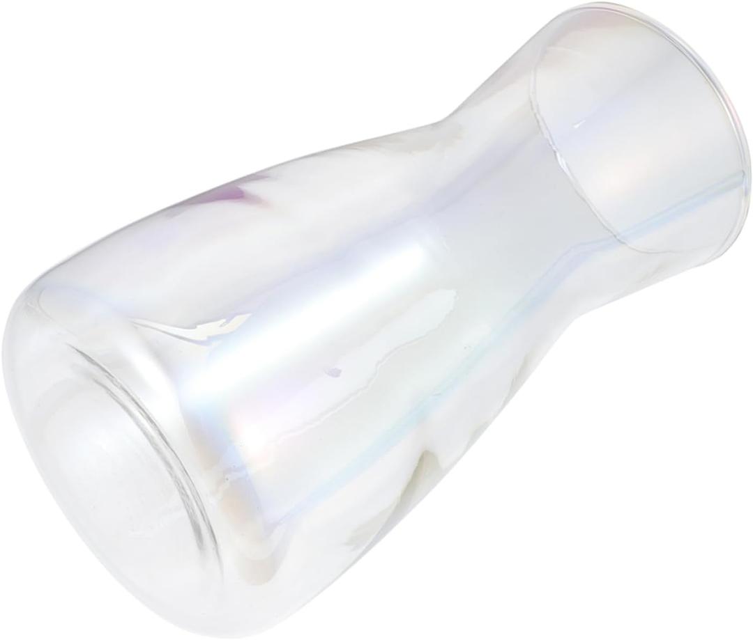 Zerodeko Vase Transparent Flower Container Simple Style Flower Container Glass
