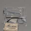 AMOMOMA Trendy Square Blue Light Blocking Reading Glasses for Women Women's Readers Spring Hinge AM6082