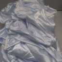 SiinvdaBZX 4Pcs Satin Sheet Set Queen Size Ultra Silky Soft Baby Blue Satin Queen Bed Sheets with Deep Pocket, 1 Fitted Sheet, 1 Flat Sheet, 2 Envelope Closure Pillowcases