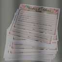 BEST PAPER GREETINGS 50 Pack Floral Wedding Advice Cards for Bride, Bridal Shower Games (5x7 In)