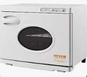 VEVOR 23L Large Capacity Hot Warmers with See Through Window, Two Stainless Steel Racks, Holds up 50-60 Towels, 2-in-1 Quick and All-Round Heating for Facials, SPA, Massage, Salon, White