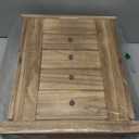 Emfogo Jewelry Box for Women, 5 Layer Large Wood Boxes & Organizers for Necklaces Earrings Rings Bracelets, Rustic Organizer with Drawers and Mirror(Carbonized Black)