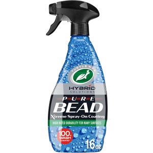 Turtle Wax Hybrid Solutions Pure Bead Car Coating Spray, 16 oz. (Pack of 1) | Clear Coat Paint Protection, Streak-Free, Safe for Glass, Metal, Plastics & More, Auto, Home & Marine Applications