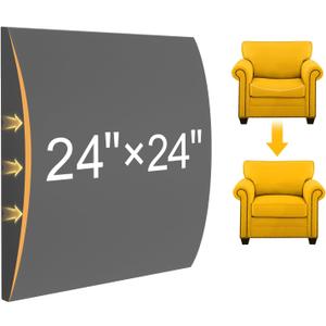 MYLIFESION Couch Cushion Support for Sagging Seat, 24x24x2 inches High-Density Foam Sofa Cushions Support, Under Cushion Sag Repair, Grey Set of 1