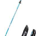 Lightweight Collapsible Trekking Pole - 7075 Aluminum Adjustable Walking Stick for Hiking & Travel, Foldable Quick-Lock Design, Single Pole for Adults & Seniors (1 PC(1 Pole), Light Blue 95 -110CM)