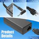 65W 45W 4.5x3.0 mm Smart Blue Tip AC Laptop Charger Replacement for HP Pavilion x360 13 14 15 17, Envy x360 13 15, Chromebook Probook Elitebook Zbook Stream Series Computer Power Adapter
