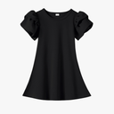 Toddler Dress Summer Baby Girl Dresses Layered Ruffle Sleeve Kids Cute Sundress Beach Birthday Party, Size -120