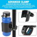 2 x Z8 Cup Holder, with Metal Clip, Replacement for UTV,ATV,Wrangler,Motorcycle,Bicycle, Boat, etc., Compatible with Yeti ramber20/26/30 oz, Hydro Flasks 32/40 oz,and Other 3.4"-3.7" Bottles (medium size)