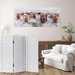 SOFE Wood Short Room Divider 3 Panel, 2.6 Ft Tall Shutters Folding Divider for Room Separation, White Room Partitions and Dividers Freestanding, Foldable Wall for Home Bedroom Office