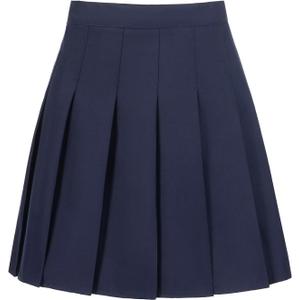 Womens Pleated Skirt with Built-in Shorts High Waisted A-Line Tennis Skirts for Cheer Uniform Office Work Casual Skirts, Large