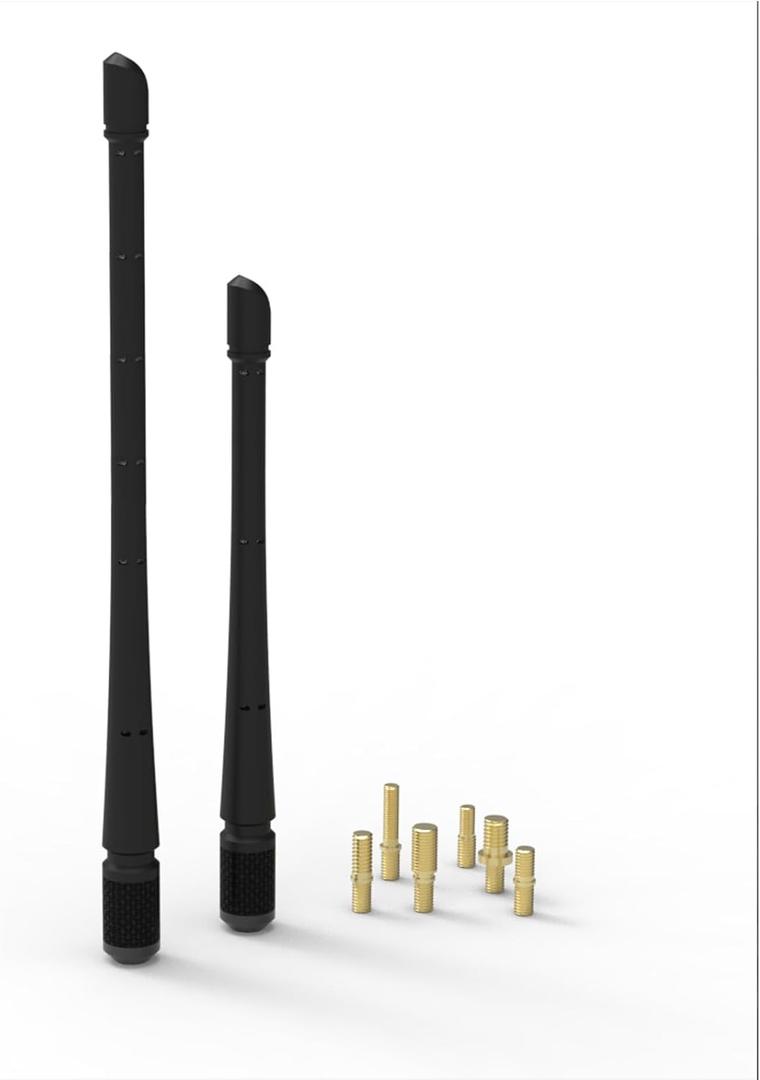 Universal Car Antenna Compatible with Ford Jeep JKU JLU Wrangler JK Rubicon Sahara Gladiator 2007-2024, Designed for Optimized FM/AM Reception, Flexible Rubber Antenna Replacement, (2in1,7&13IN)