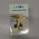 LePe Crushed Fire Glass, Translucent Broken GlassDecorative for Resin Art, Fire Pits, Potted Plants, Garden and Indoor Use, 3-6mm Fire Pit Glass, 1 Pound in Jar(Azure Blue)