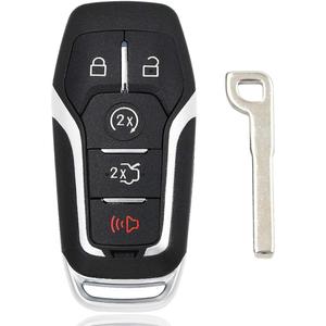 Keyless Entry Remote Smart Key Fob Shell Case Button Pad Cover for Ford Fusion Mustang Explorer Lincoln MKZ MKC 2013-2017
