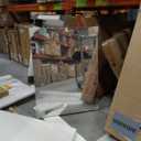 TokeShimi 24x30 Recessed Medicine Cabinet with Mirror Wall Mounted, Metal Beveled Mirror with Storage for Bathroom Vanity, Aluminum White Medicine Cabinet Mirrored